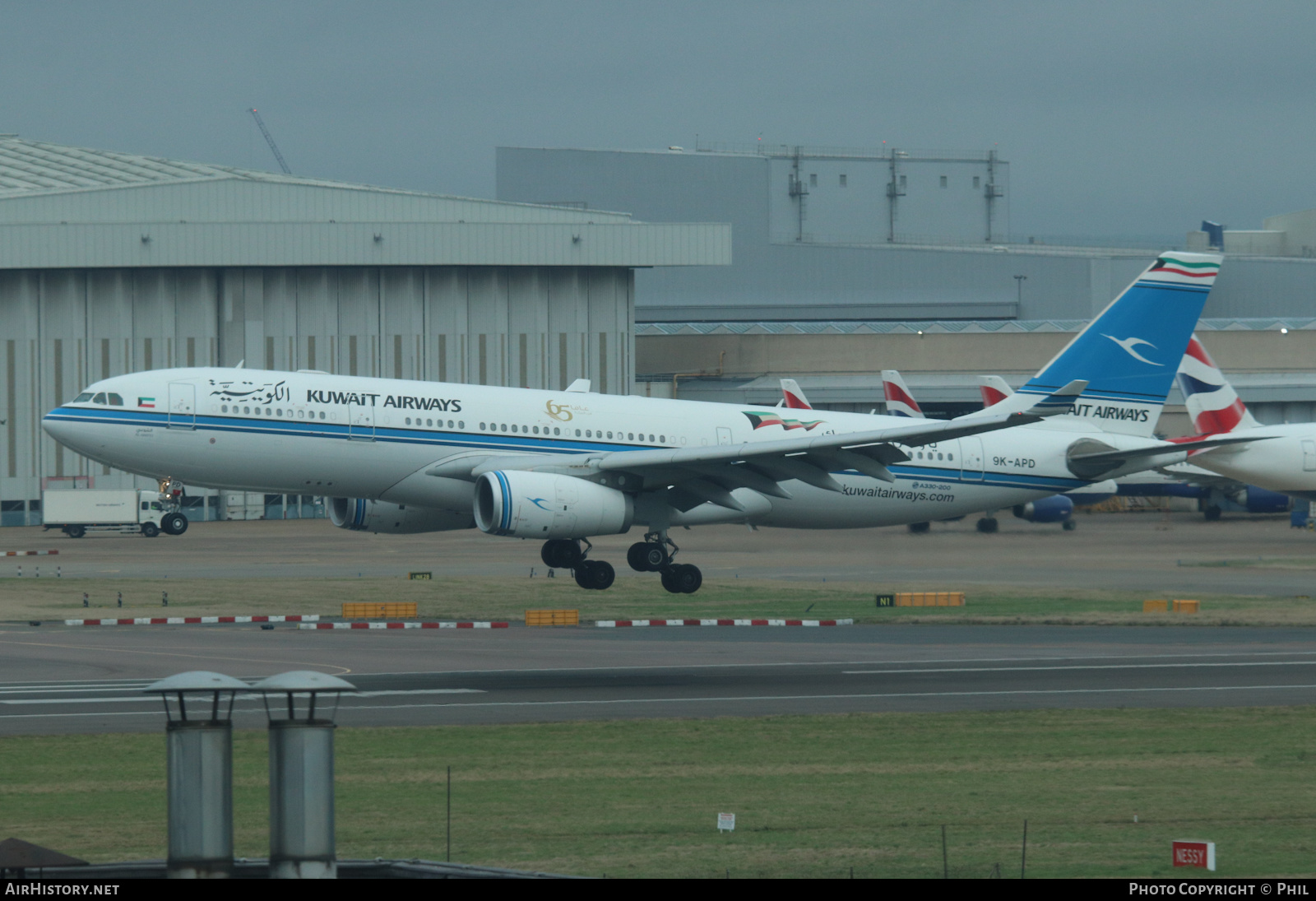 Aircraft Photo of 9K-APD | Airbus A330-243 | Kuwait Airways | AirHistory.net #438098