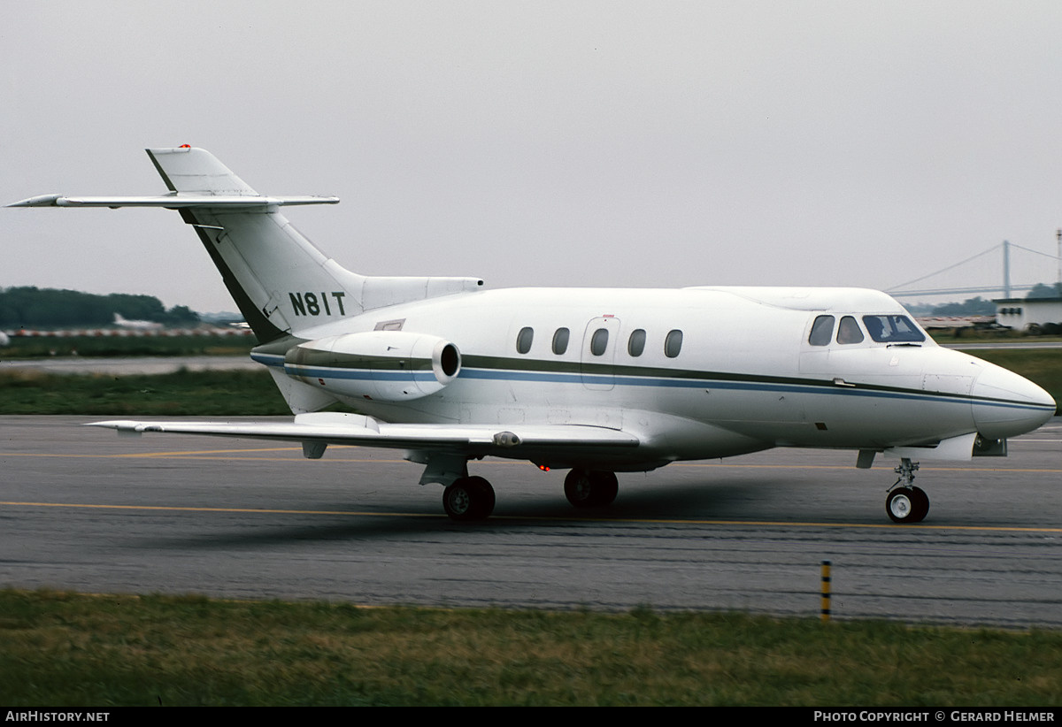 Aircraft Photo of N81T | Hawker Siddeley HS-125-400A/731 | AirHistory.net #438167