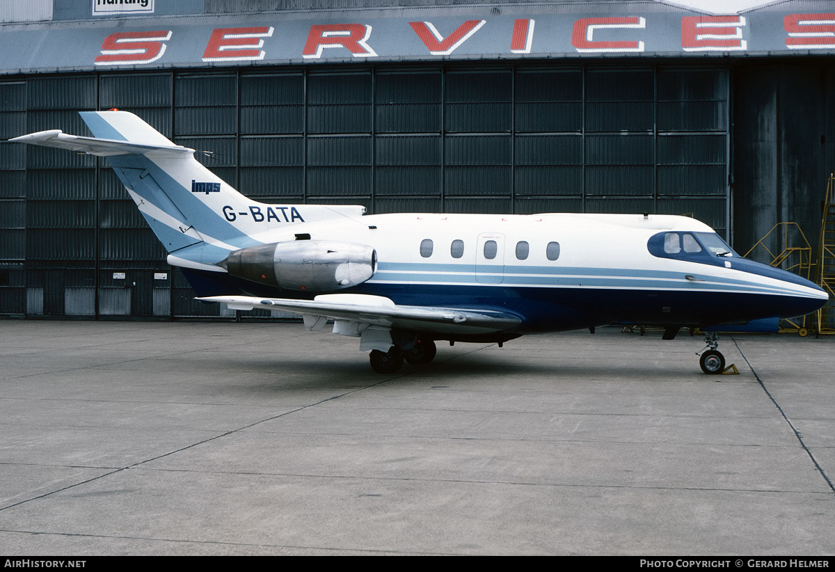 Aircraft Photo of G-BATA | Hawker Siddeley HS-125-403B | Beecham-Imperial Aviation | AirHistory.net #438220