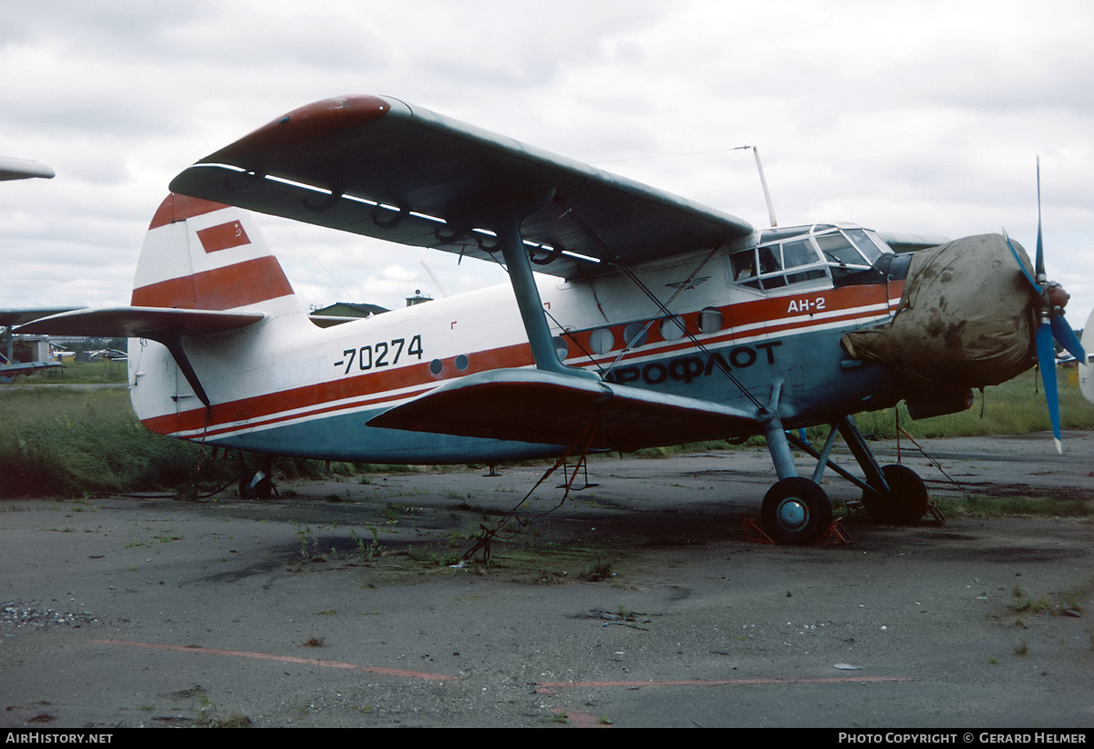 Aircraft Photo of 70274 | Antonov An-2P | Aeroflot | AirHistory.net #438254