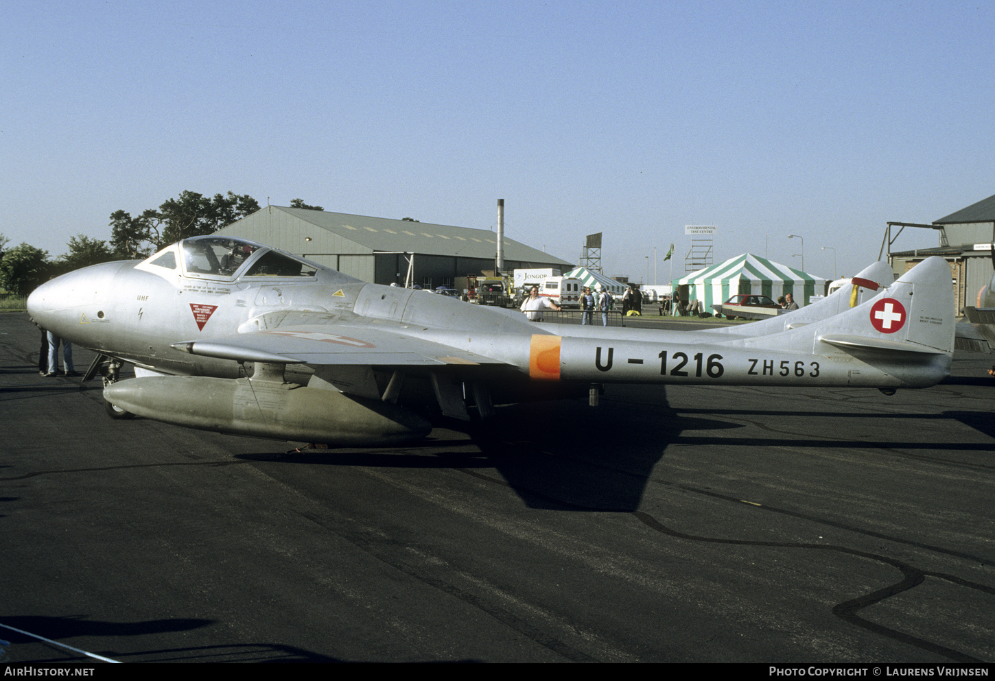Aircraft Photo of U-1216 / ZH563 | De Havilland D.H. 115 Vampire T55 | Switzerland - Air Force | AirHistory.net #438257