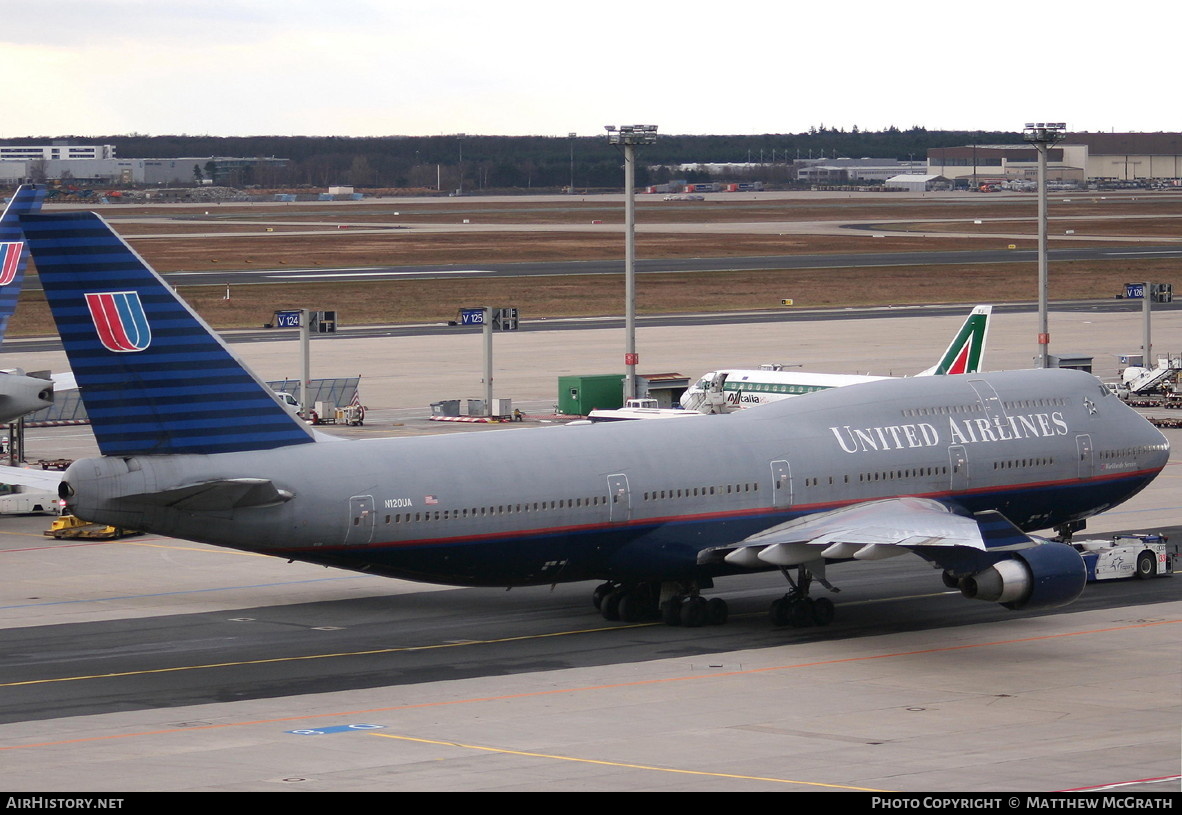 Aircraft Photo of N120UA | Boeing 747-422 | United Airlines | AirHistory.net #438290