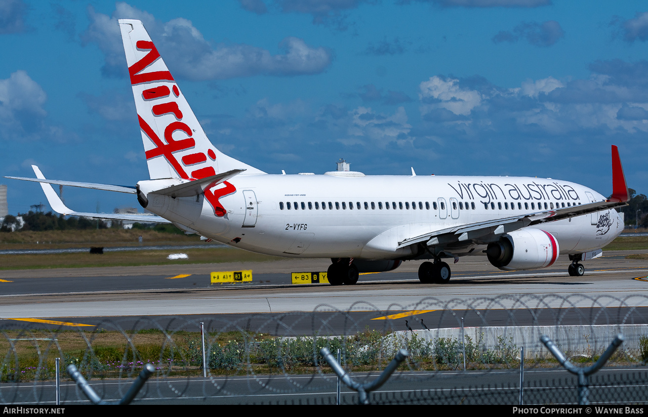 Aircraft Photo of 2-VYFG | Boeing 737-8FE | Virgin Australia Airlines | AirHistory.net #438362