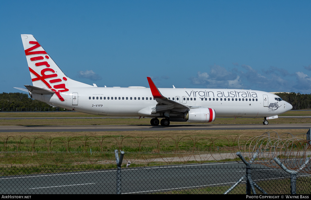 Aircraft Photo of 2-VYFP | Boeing 737-8FE | Virgin Australia Airlines | AirHistory.net #438381