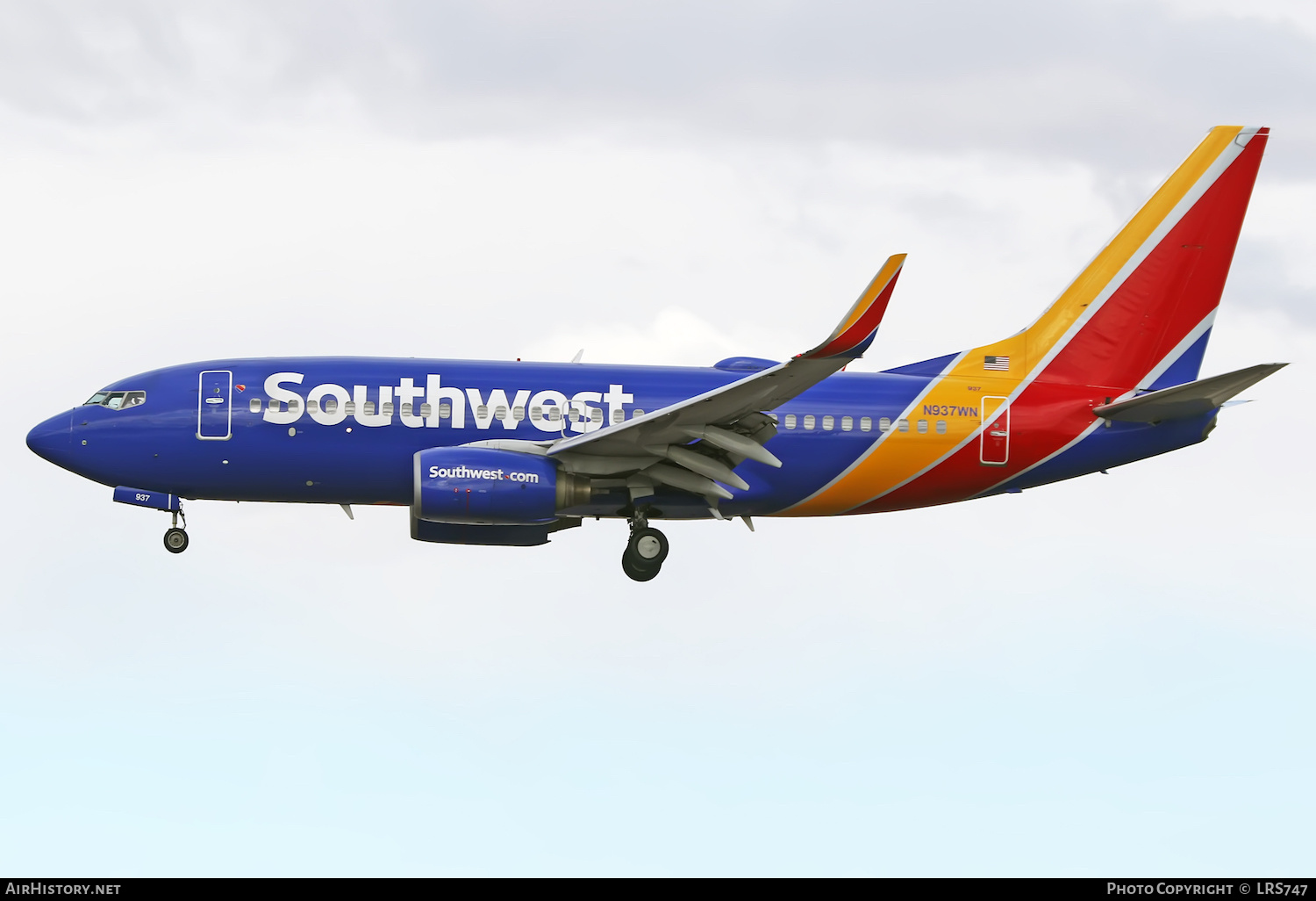 Aircraft Photo of N937WN | Boeing 737-7H4 | Southwest Airlines | AirHistory.net #438389