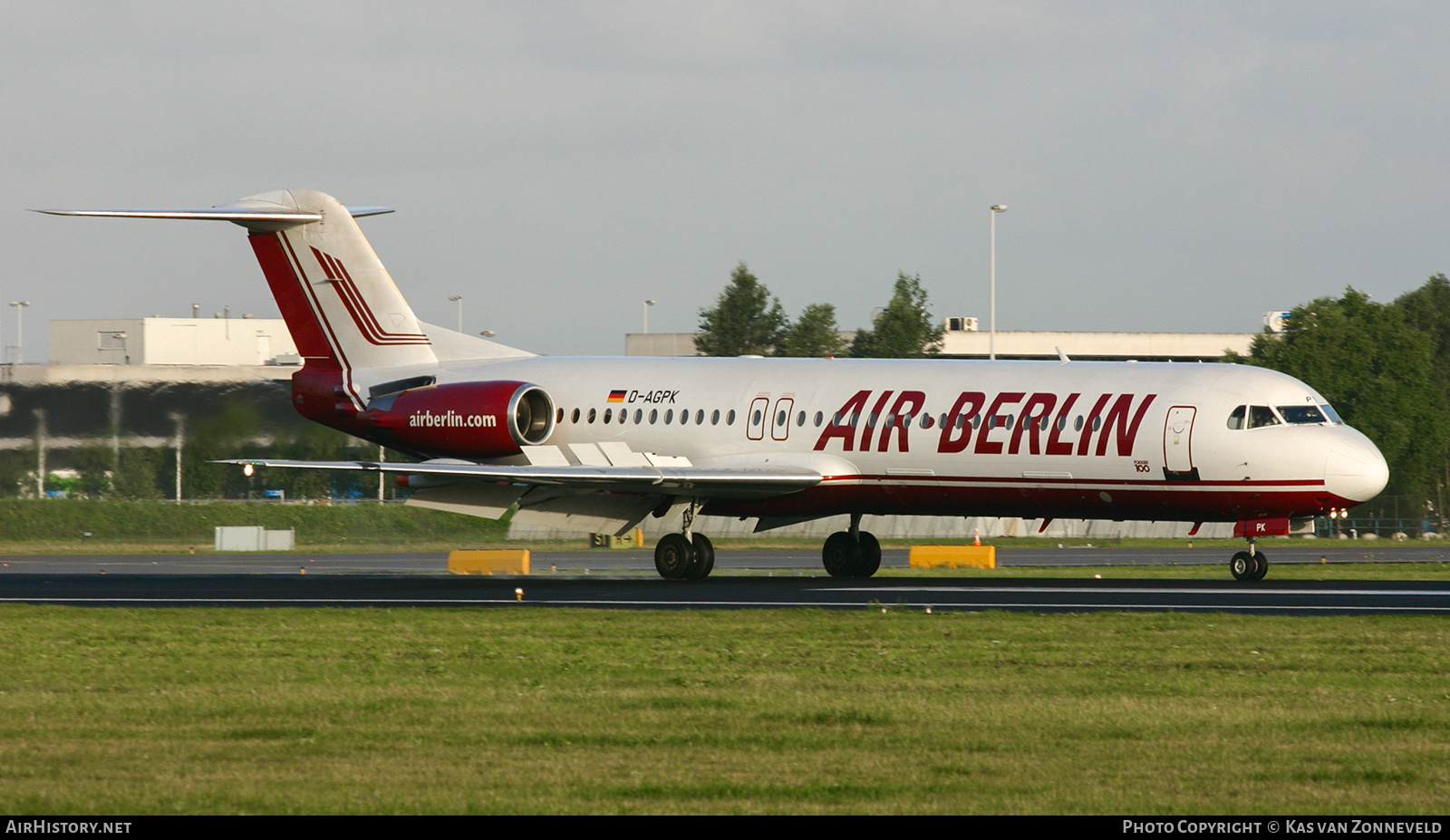 Aircraft Photo of D-AGPK | Fokker 100 (F28-0100) | Air Berlin | AirHistory.net #438428