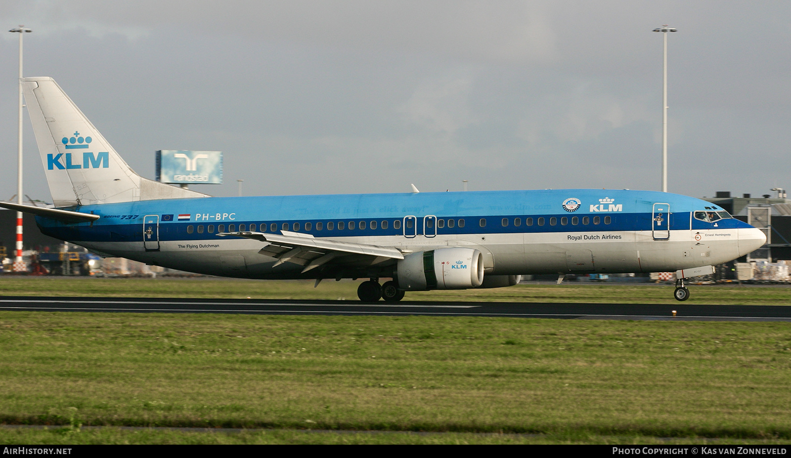 Aircraft Photo of PH-BPC | Boeing 737-4Y0 | KLM - Royal Dutch Airlines | AirHistory.net #438432