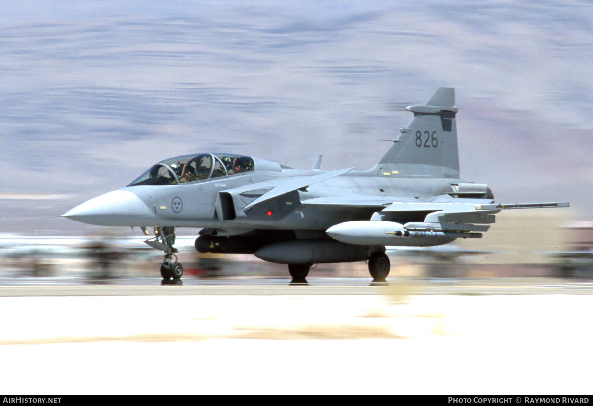 Aircraft Photo of 39826 / 826 | Saab JAS 39D Gripen | Sweden - Air Force | AirHistory.net #438440