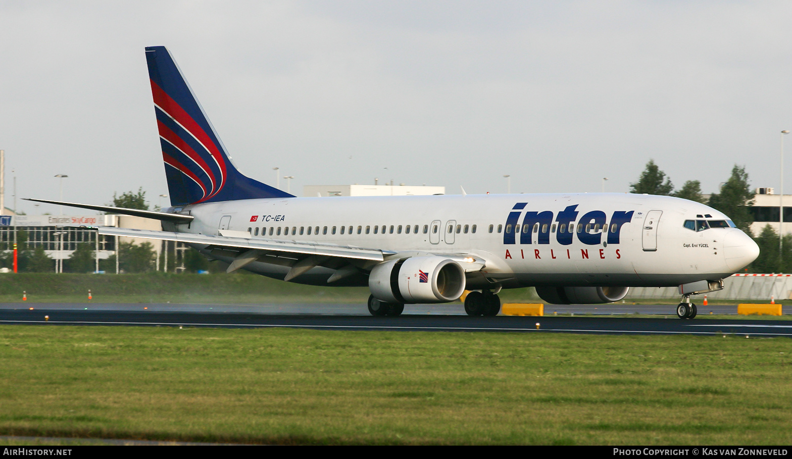 Aircraft Photo of TC-IEA | Boeing 737-8CX | Inter Airlines | AirHistory.net #438455