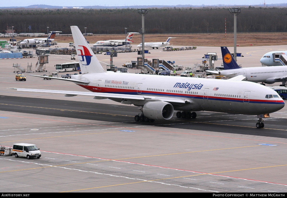 Aircraft Photo of 9M-MRE | Boeing 777-2H6/ER | Malaysia Airlines | AirHistory.net #438477