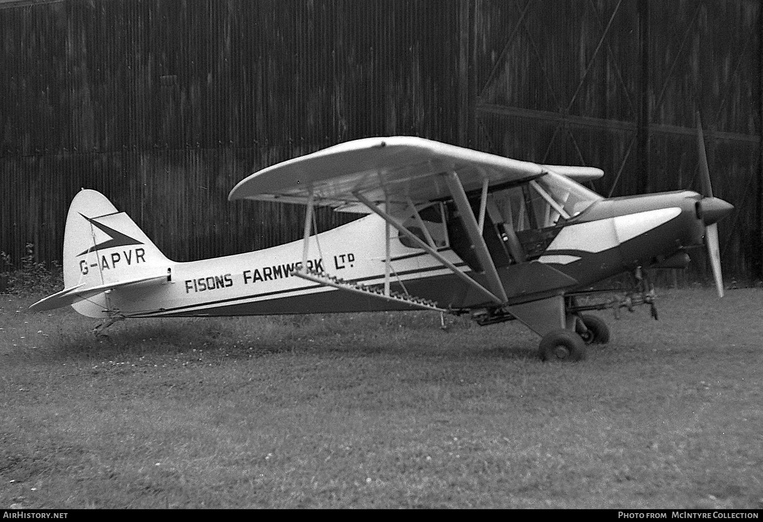 Aircraft Photo of G-APVR | Piper PA-18-150 Super Cub | Fisons Farmwork | AirHistory.net #438518