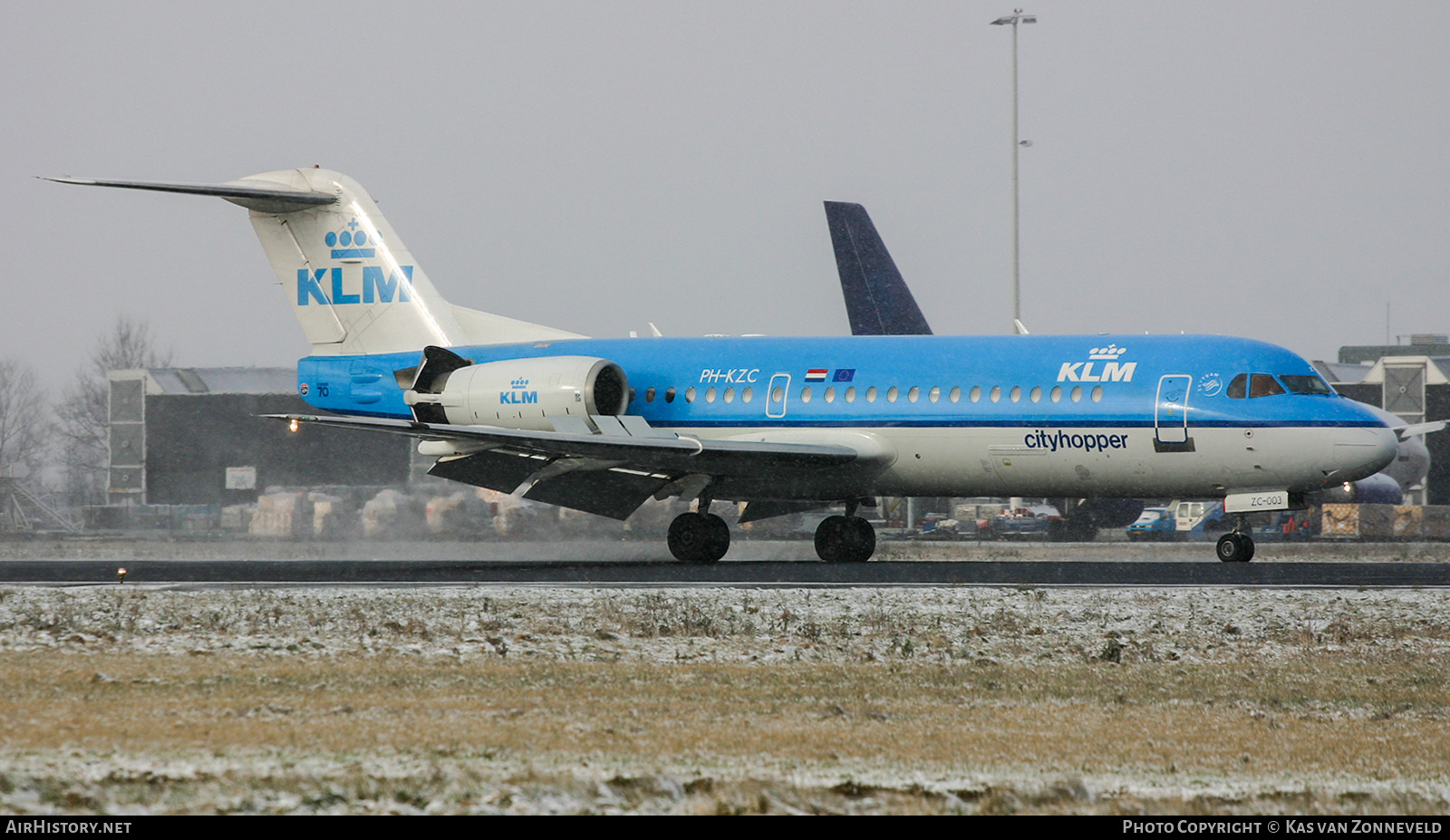 Aircraft Photo of PH-KZC | Fokker 70 (F28-0070) | KLM Cityhopper | AirHistory.net #438571