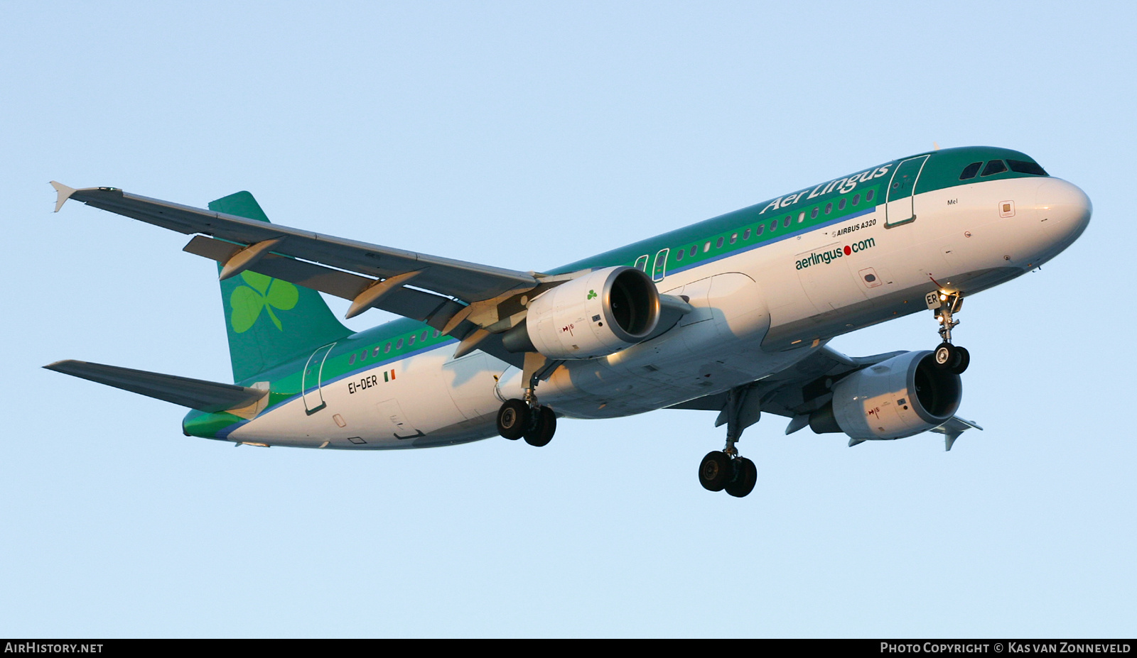 Aircraft Photo of EI-DER | Airbus A320-214 | Aer Lingus | AirHistory.net #438586