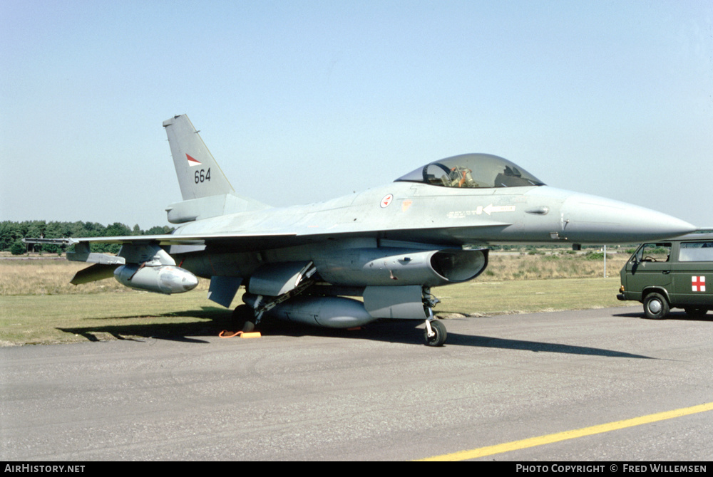 Aircraft Photo of 664 | General Dynamics F-16AM Fighting Falcon | Norway - Air Force | AirHistory.net #438623