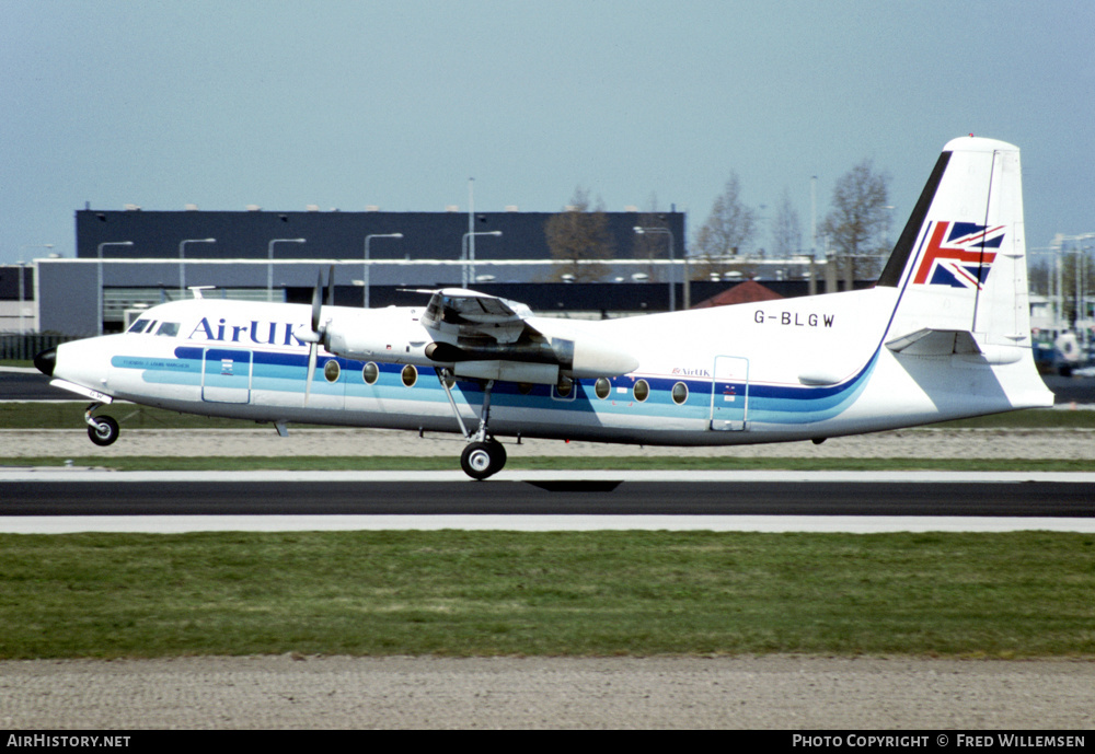 Aircraft Photo of G-BLGW | Fokker F27-200 Friendship | Air UK | AirHistory.net #438630
