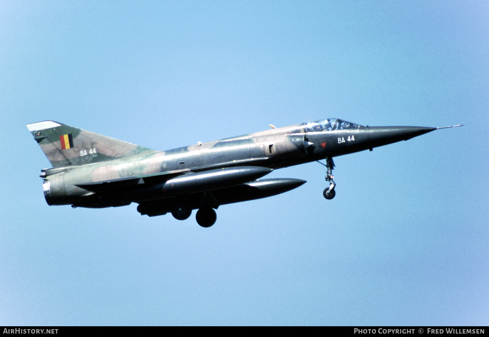 Aircraft Photo of BA44 | Dassault Mirage 5BA | Belgium - Air Force | AirHistory.net #438636