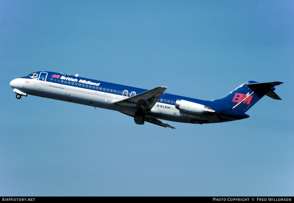 Aircraft Photo of G-ELDH | McDonnell Douglas DC-9-32 | British Midland Airways - BMA | AirHistory.net #438663