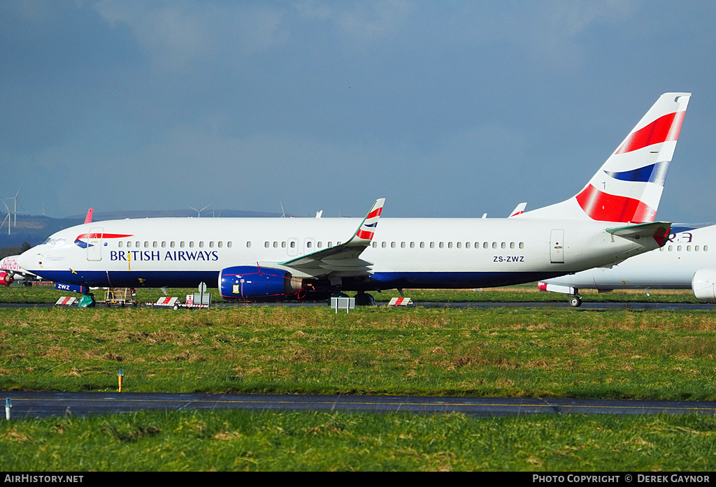 Aircraft Photo of ZS-ZWZ | Boeing 737-8KN | British Airways | AirHistory.net #438695