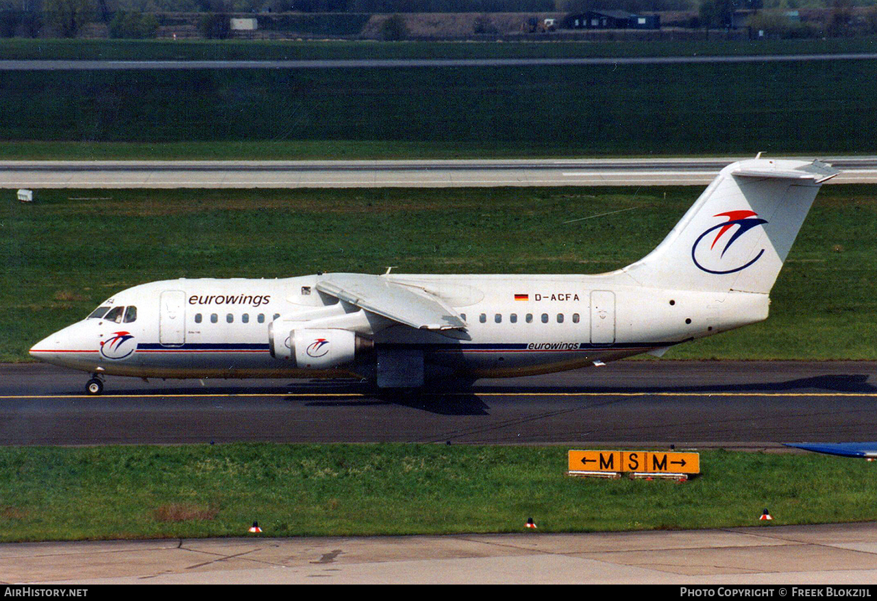 Aircraft Photo of D-ACFA | British Aerospace BAe-146-200 | Eurowings | AirHistory.net #438705