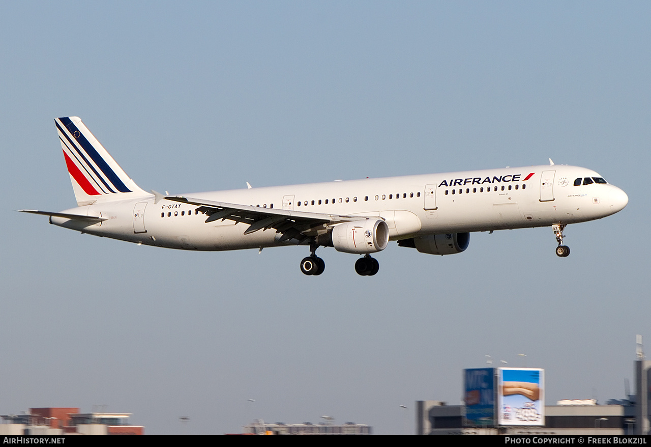 Aircraft Photo of F-GTAY | Airbus A321-212 | Air France | AirHistory.net #438715