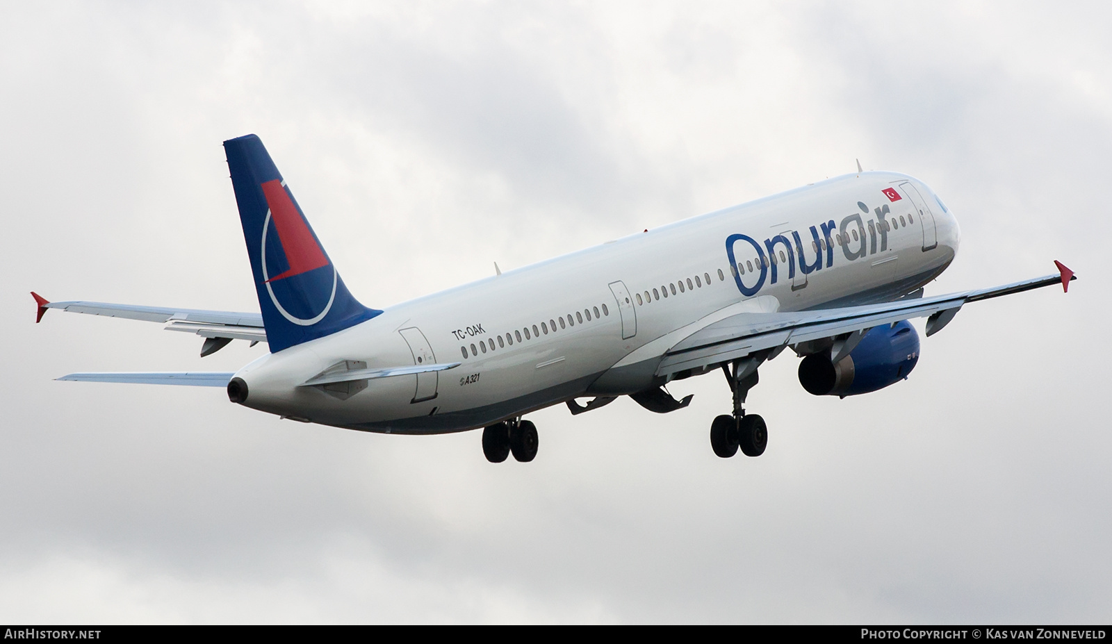 Aircraft Photo of TC-OAK | Airbus A321-231 | Onur Air | AirHistory.net #438836