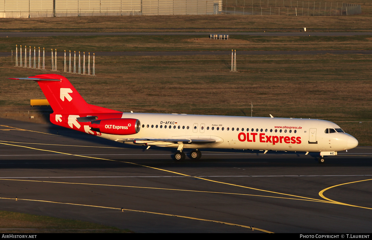 Aircraft Photo of D-AFKC | Fokker 100 (F28-0100) | OLT Express - Ostfriesische Lufttransport | AirHistory.net #438862