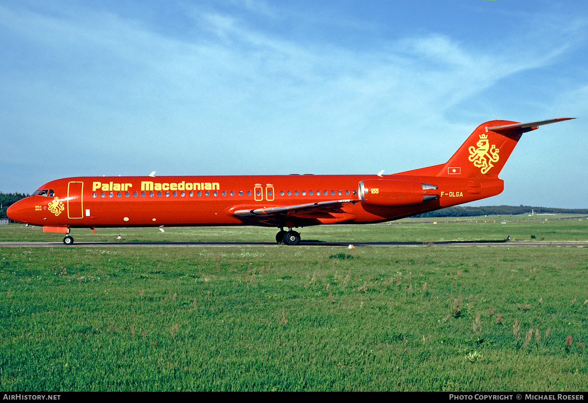 Aircraft Photo of F-OLGA | Fokker 100 (F28-0100) | Palair Macedonian Airlines | AirHistory.net #438994