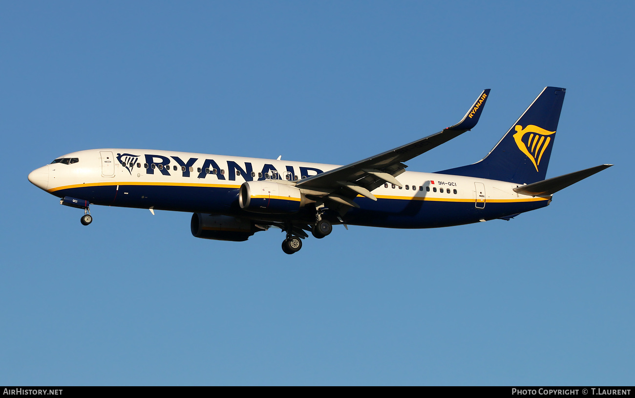 Aircraft Photo of 9H-QCI | Boeing 737-8AS | Ryanair | AirHistory.net #439002