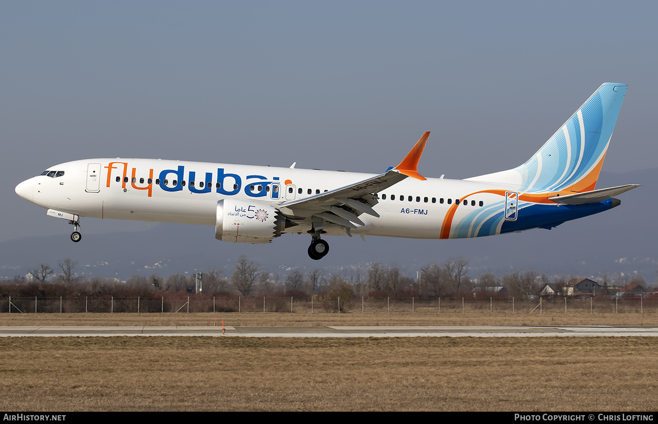 Aircraft Photo of A6-FMJ | Boeing 737-8 Max 8 | Flydubai | AirHistory.net #439018