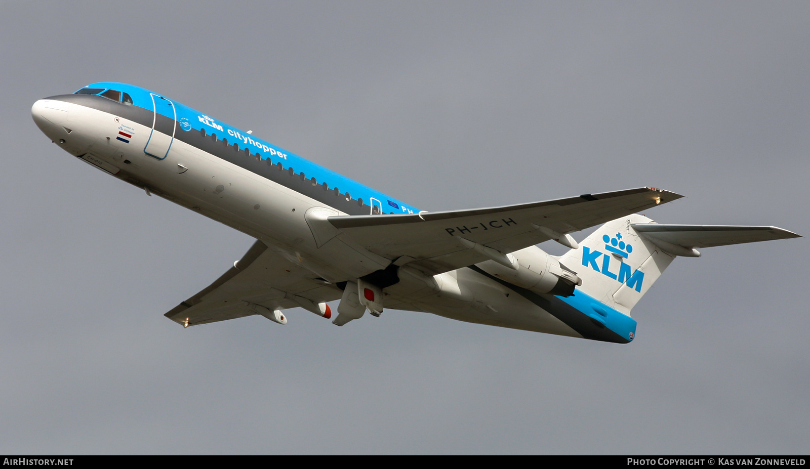 Aircraft Photo of PH-JCH | Fokker 70 (F28-0070) | KLM Cityhopper | AirHistory.net #439042