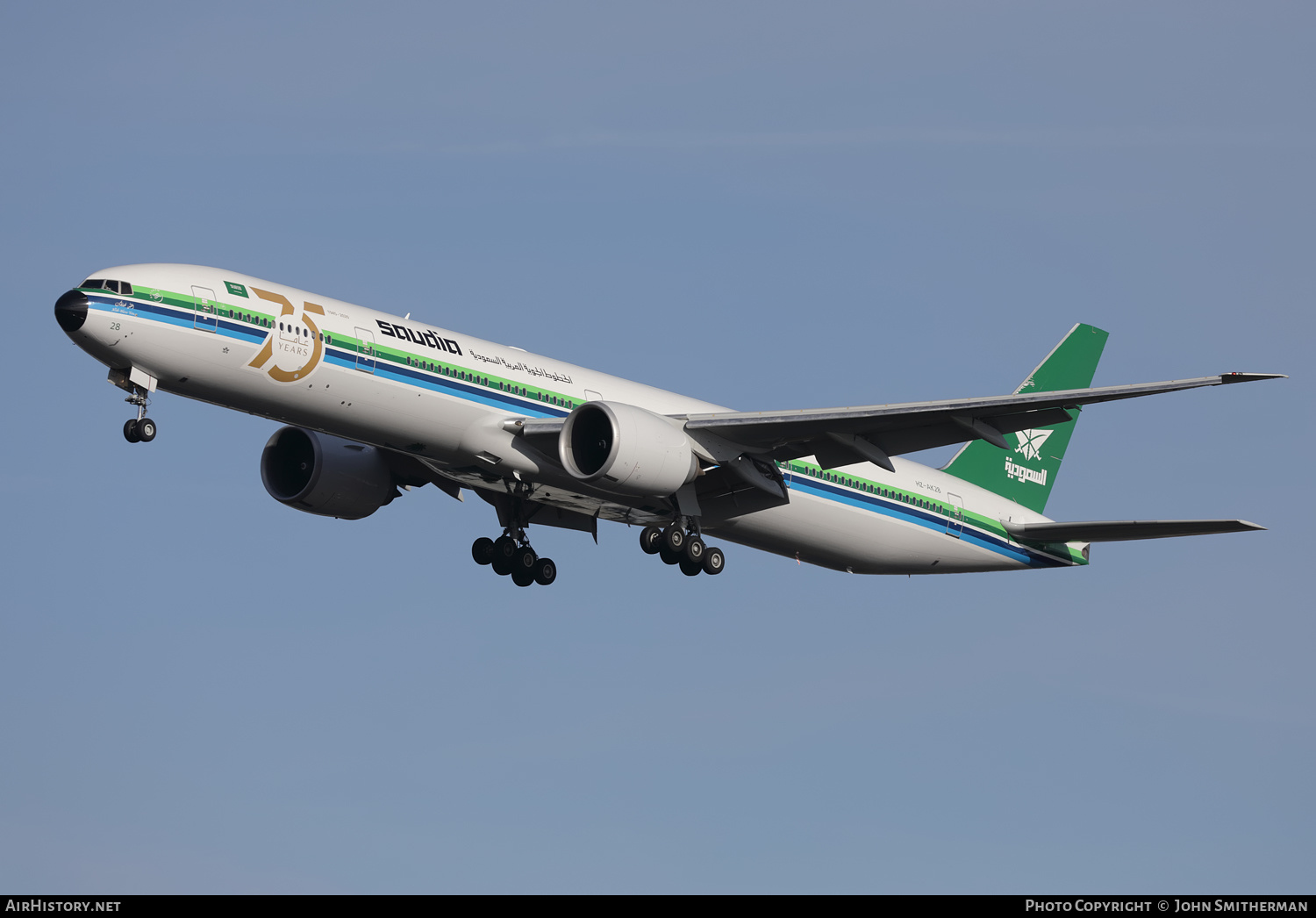 Aircraft Photo of HZ-AK28 | Boeing 777-368/ER | Saudia - Saudi Arabian Airlines | AirHistory.net #439157