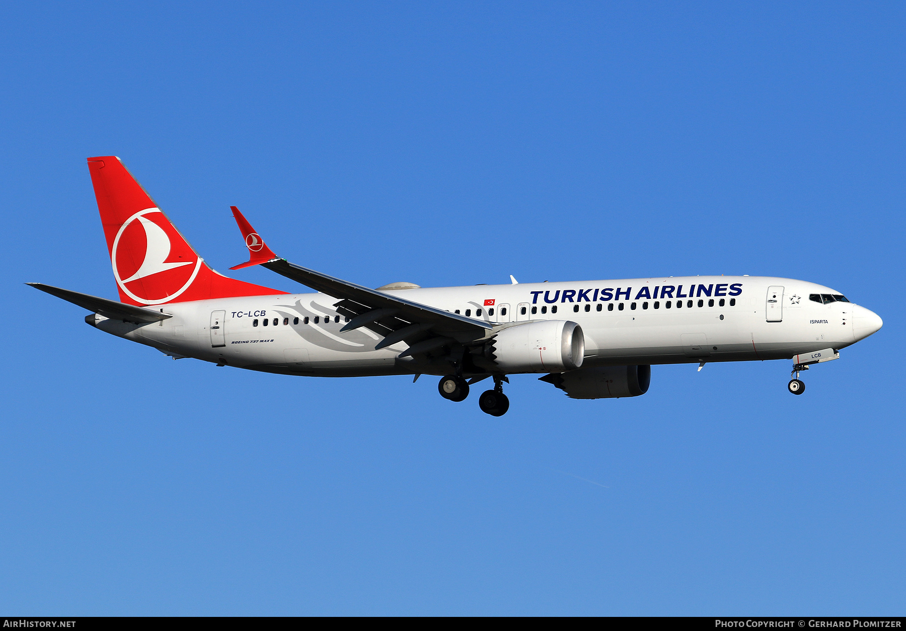 Aircraft Photo of TC-LCB | Boeing 737-8 Max 8 | Turkish Airlines | AirHistory.net #439199