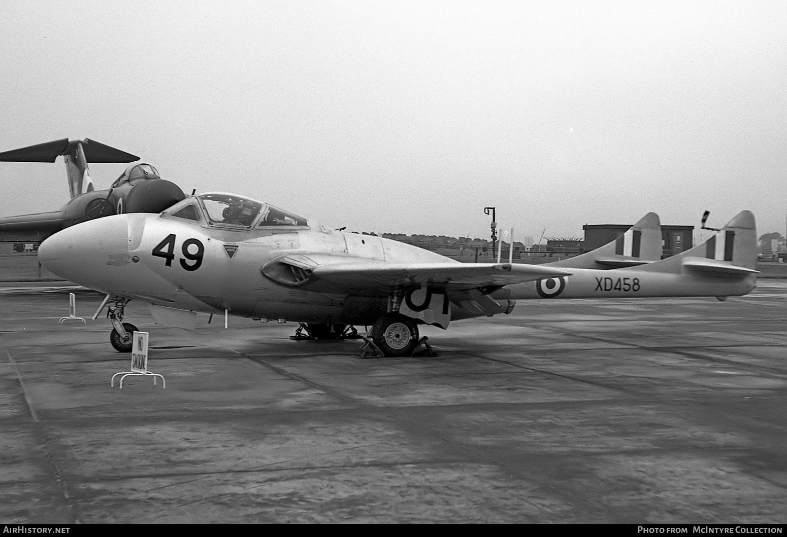 Aircraft Photo of XD458 | De Havilland D.H. 115 Vampire T11 | UK - Air Force | AirHistory.net #439218