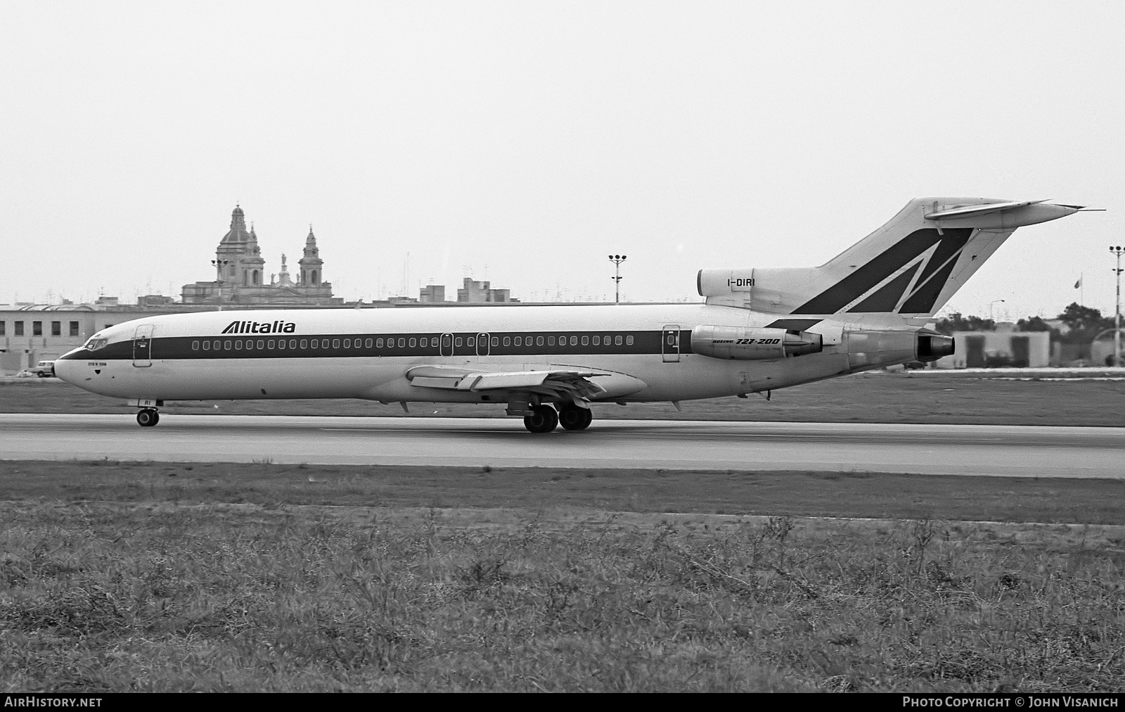 Aircraft Photo of I-DIRI | Boeing 727-243/Adv | Alitalia | AirHistory.net #439220