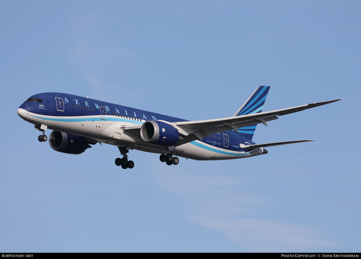 Aircraft Photo of VP-BBS | Boeing 787-8 Dreamliner | Azerbaijan Airlines - AZAL - AHY | AirHistory.net #439232