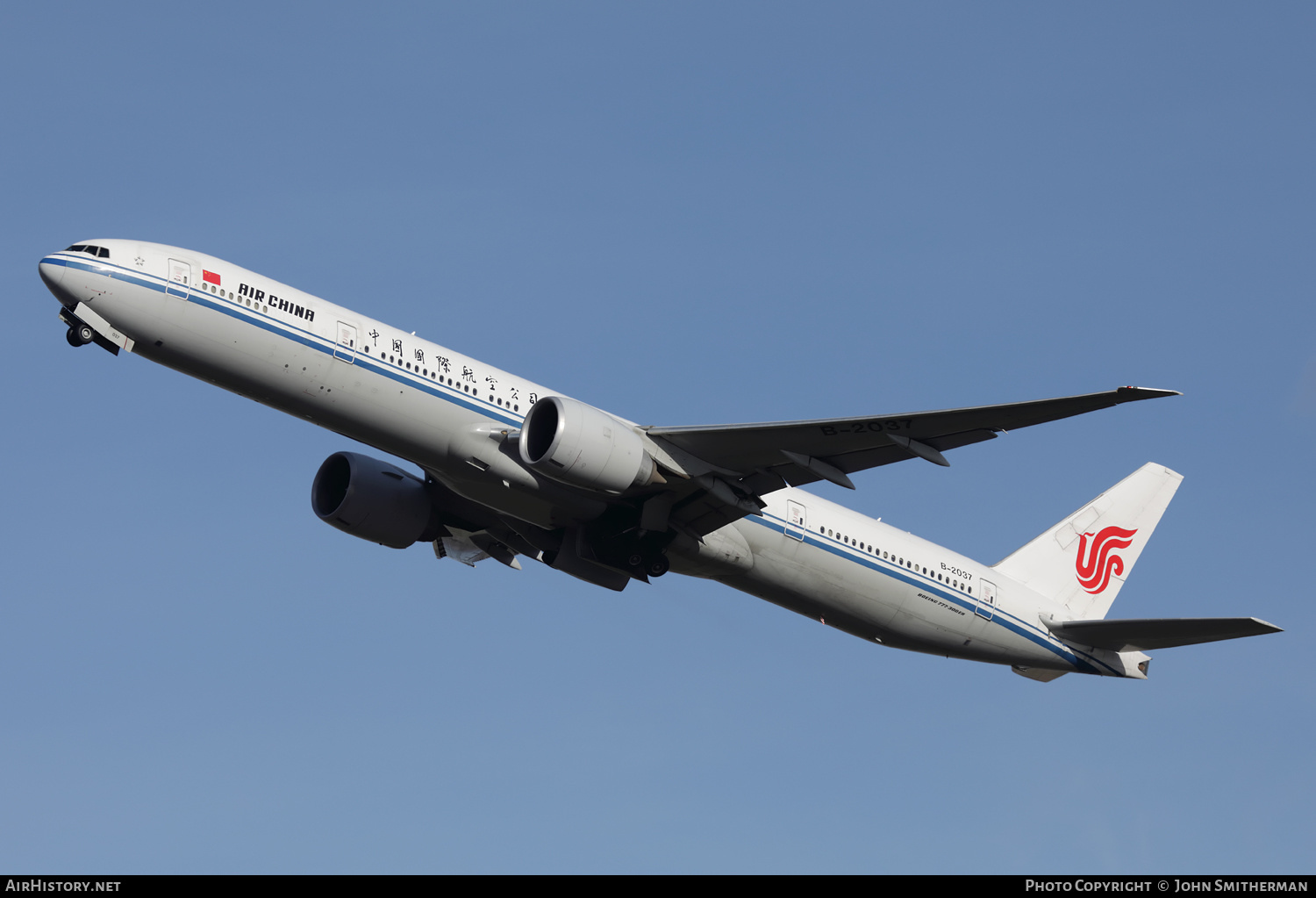 Aircraft Photo of B-2037 | Boeing 777-39L/ER | Air China | AirHistory.net #439255