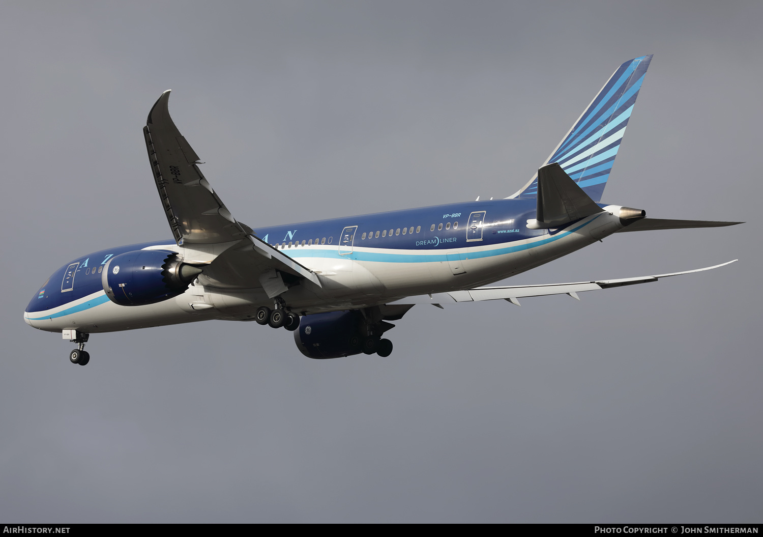 Aircraft Photo of VP-BBR | Boeing 787-8 Dreamliner | Azerbaijan Airlines - AZAL - AHY | AirHistory.net #439258