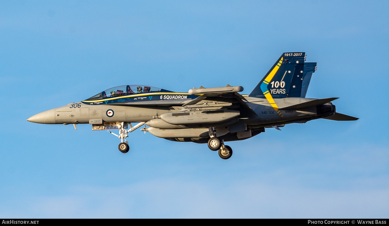 Aircraft Photo of A46-306 / 169153 | Boeing EA-18G Growler | Australia - Air Force | AirHistory.net #439260