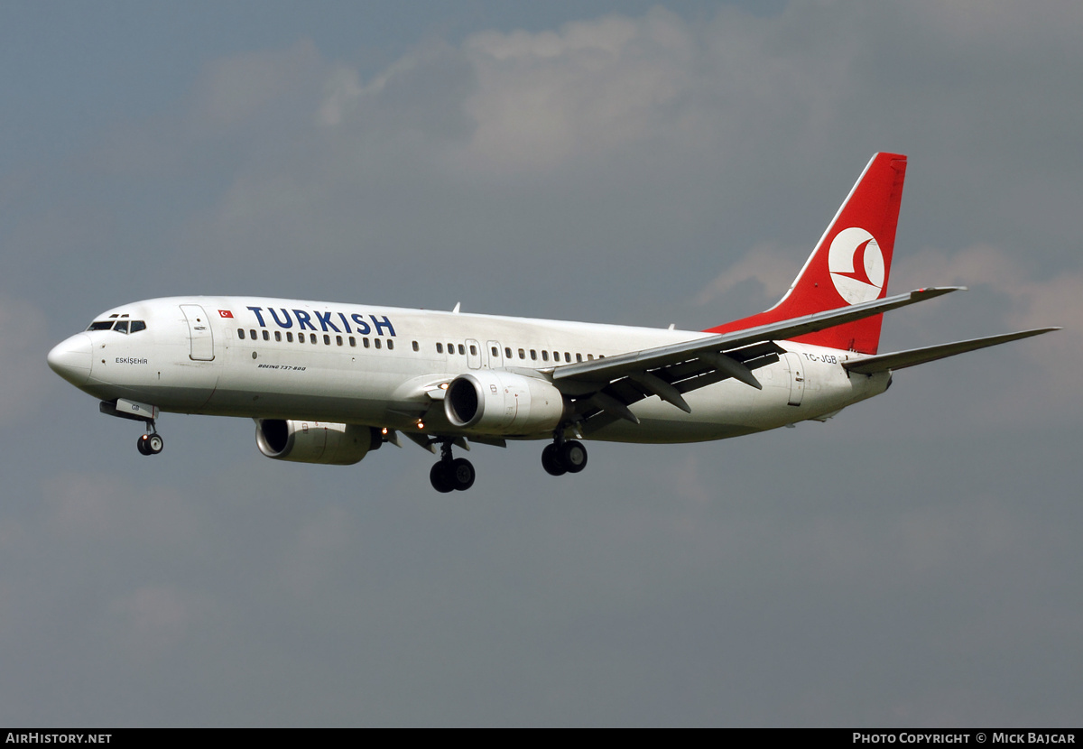 Aircraft Photo of TC-JGB | Boeing 737-8F2 | Turkish Airlines | AirHistory.net #439273
