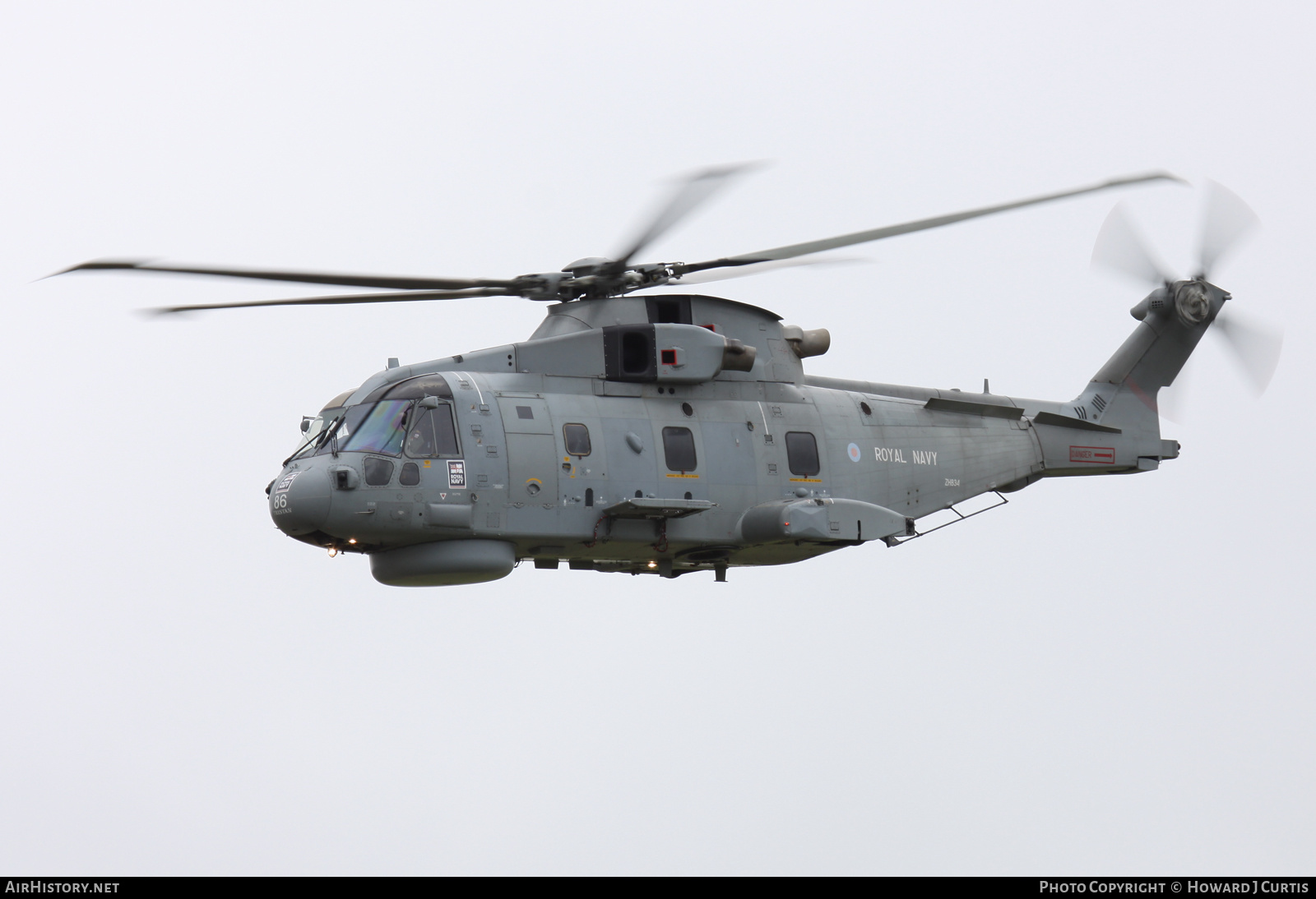 Aircraft Photo of ZH834 | EHI EH101-111 Merlin HM1 | UK - Navy | AirHistory.net #439288