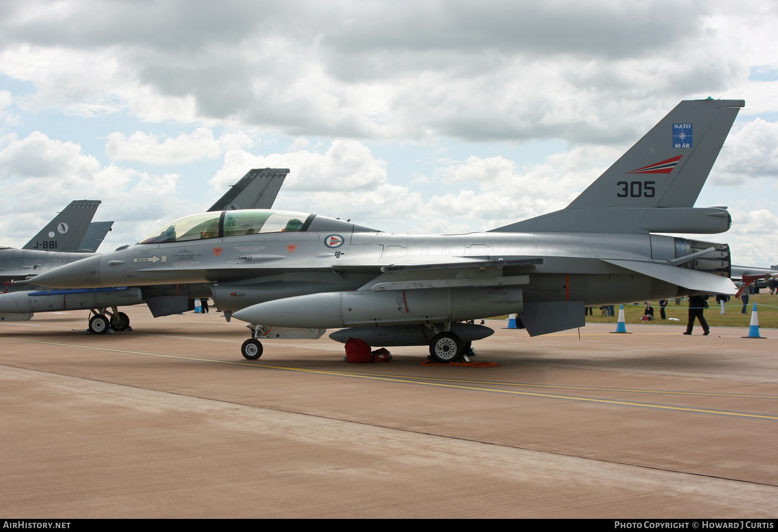 Aircraft Photo of 305 | General Dynamics F-16BM Fighting Falcon | Norway - Air Force | AirHistory.net #439348