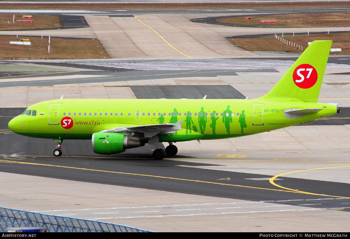 Aircraft Photo of VP-BTO | Airbus A319-114 | S7 Airlines | AirHistory.net #439408