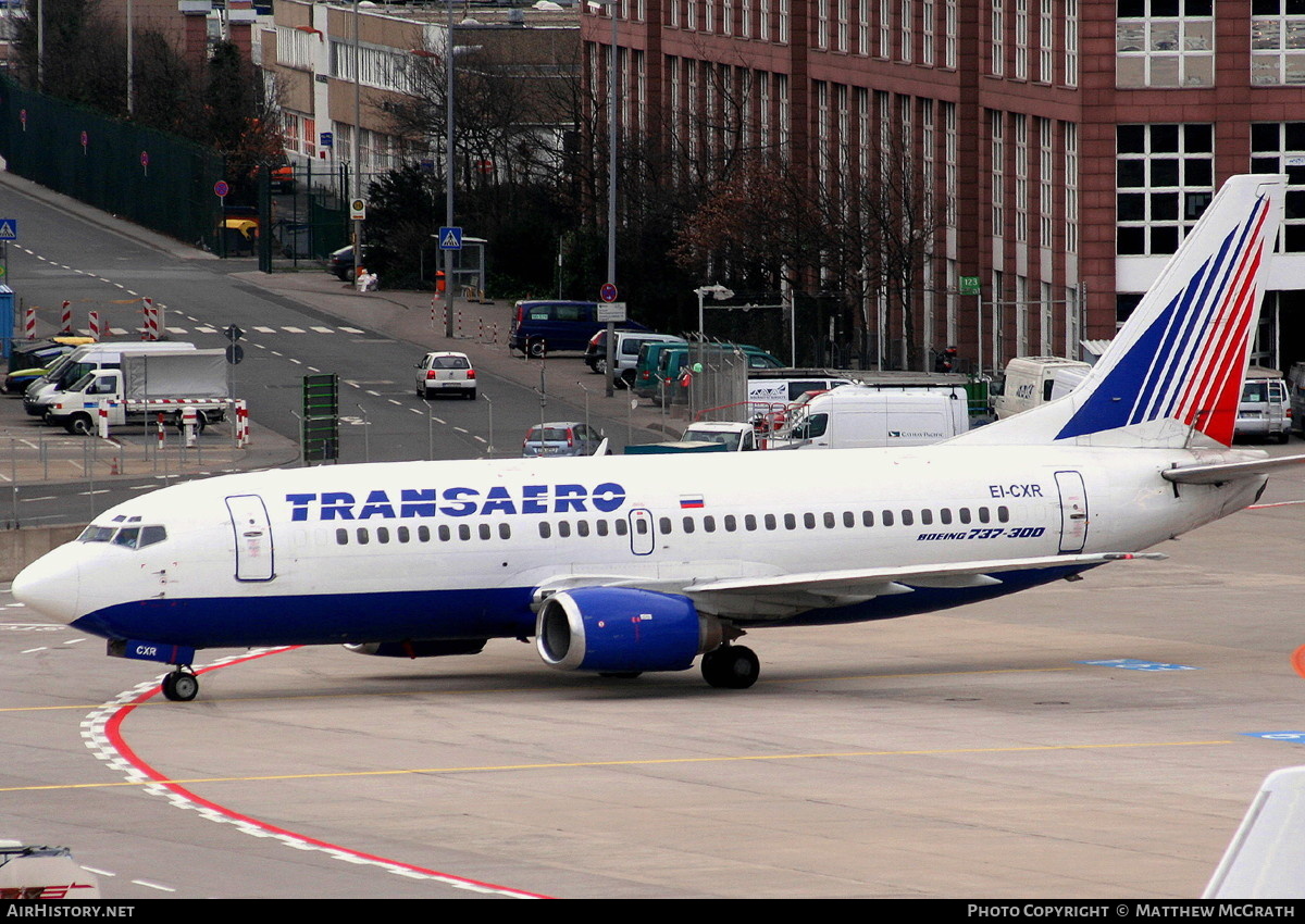 Aircraft Photo of EI-CXR | Boeing 737-329 | Transaero Airlines | AirHistory.net #439436