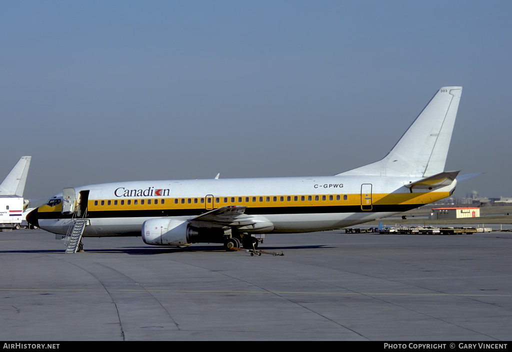 Aircraft Photo of C-GPWG | Boeing 737-3Y0 | Canadian Airlines | AirHistory.net #439448