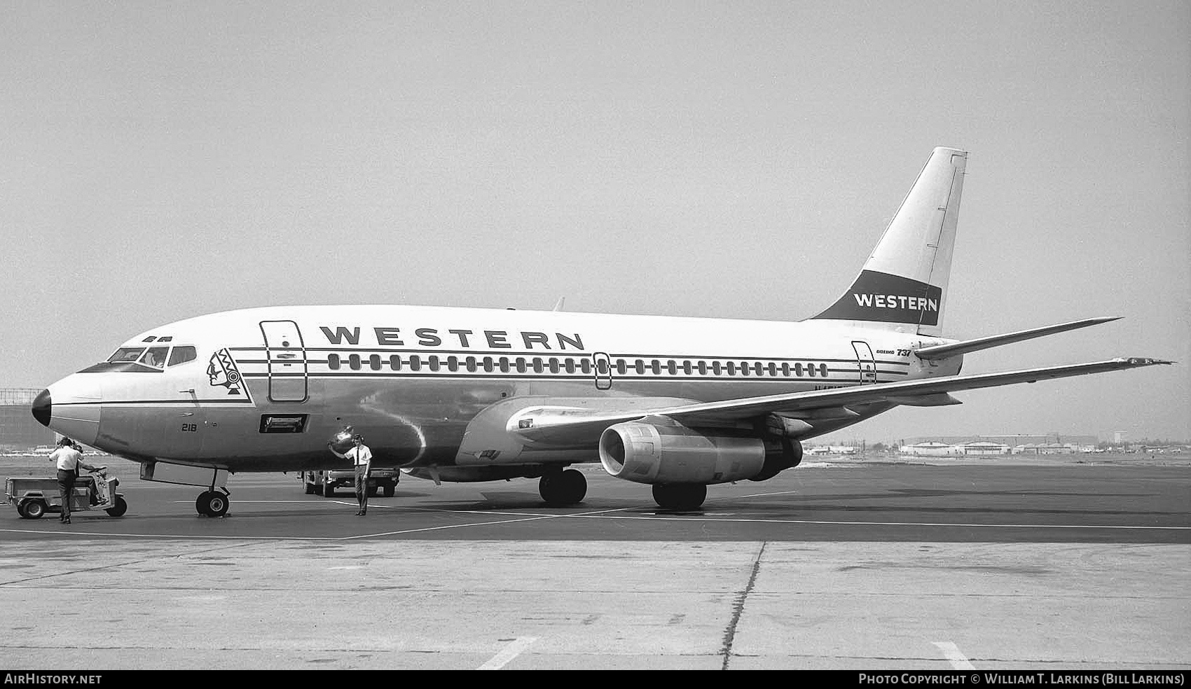 Aircraft Photo of N4518W | Boeing 737-247 | Western Airlines | AirHistory.net #439496