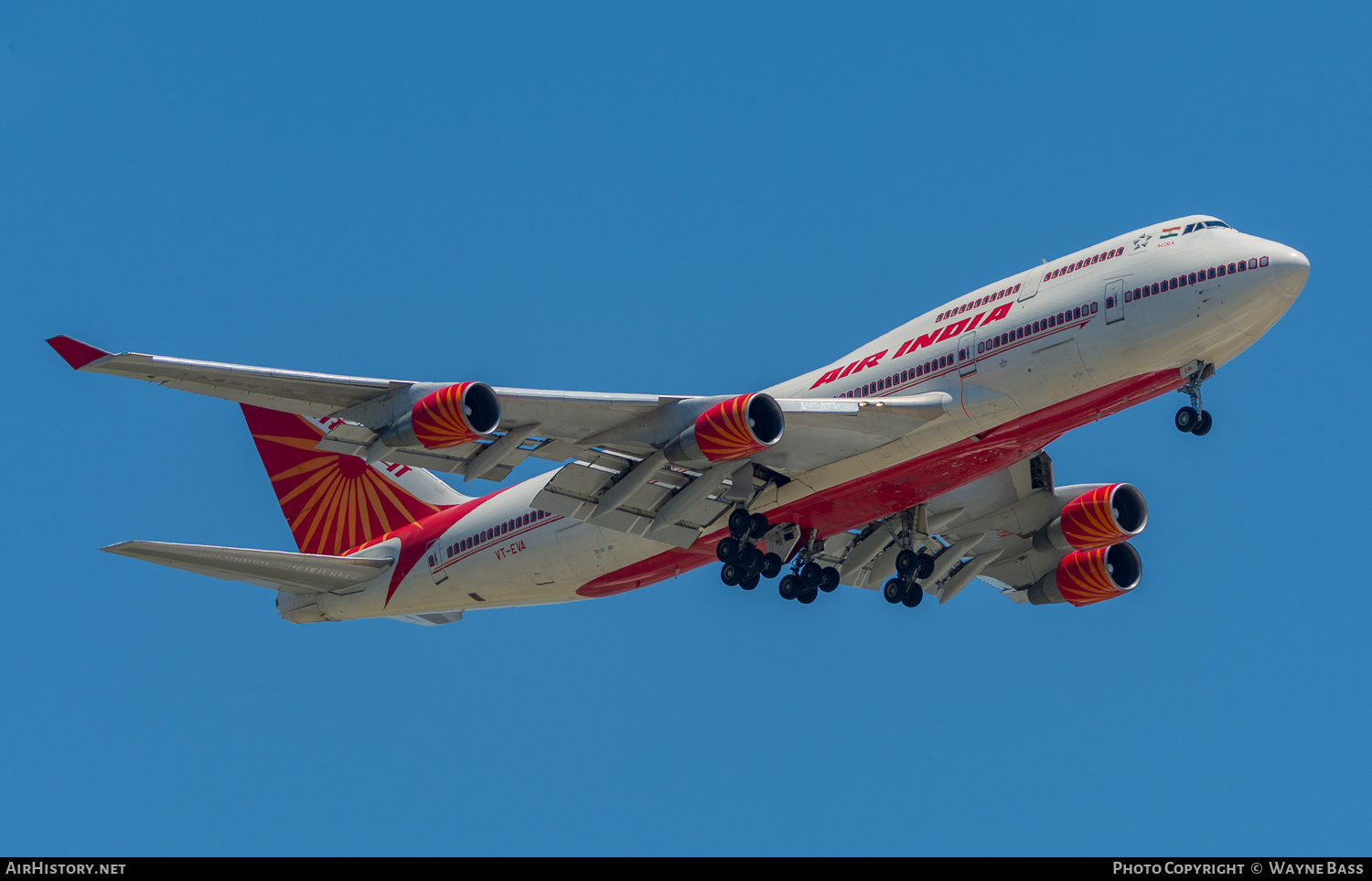 Aircraft Photo of VT-EVA | Boeing 747-437 | Air India | AirHistory.net #439509