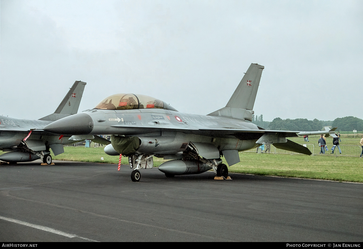 Aircraft Photo of ET-614 | General Dynamics F-16BM Fighting Falcon | Denmark - Air Force | AirHistory.net #439542