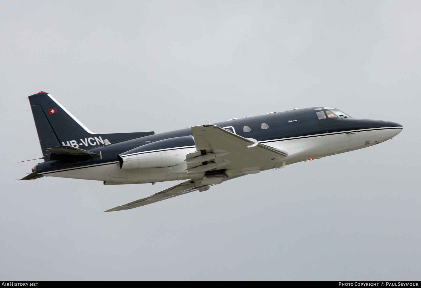 Aircraft Photo of HB-VCN | North American Rockwell NA-465 Sabreliner 65 | AirHistory.net #439552