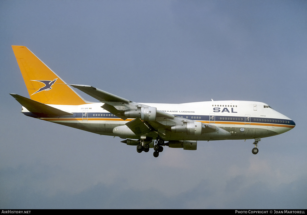 Aircraft Photo of ZS-SPE | Boeing 747SP-44 | South African Airways - Suid-Afrikaanse Lugdiens | AirHistory.net #439573