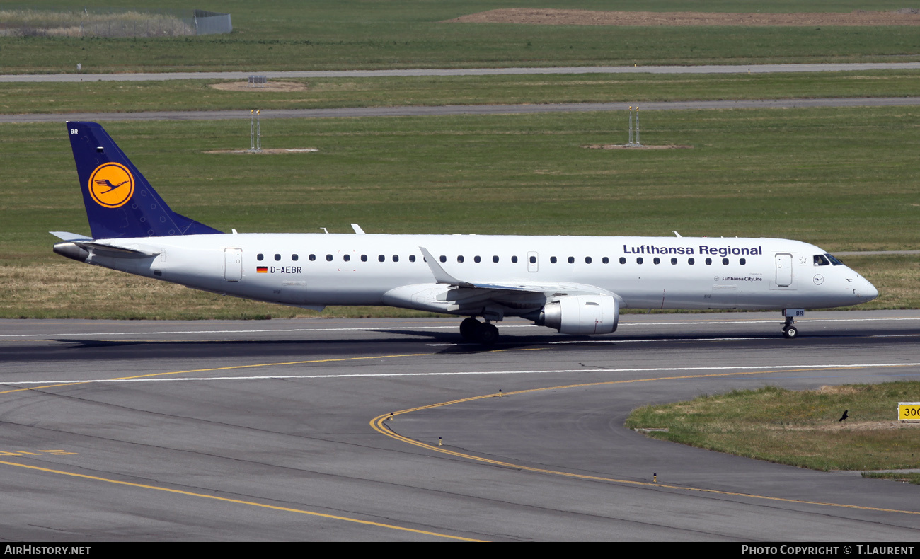 Aircraft Photo of D-AEBR | Embraer 195LR (ERJ-190-200LR) | Lufthansa Regional | AirHistory.net #439635